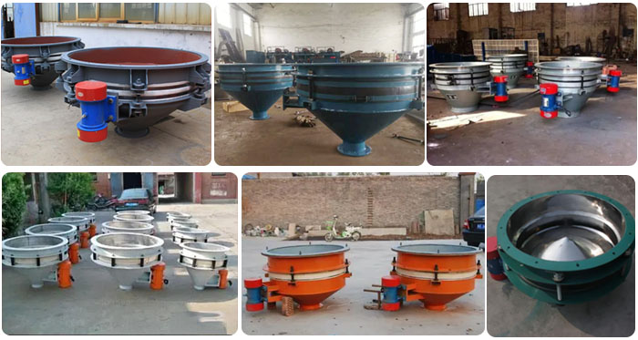 不同材質(zhì)，不同型號的振動給料斗產(chǎn)品批量展示